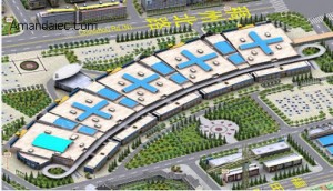 The five district map of yiwu international trade city