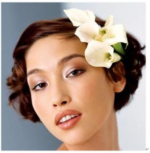 Retro dress of hair jewelry